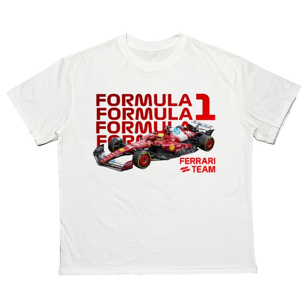 เสื้อยืดโอเวอร์ไซส์ Ferrari Formula 1