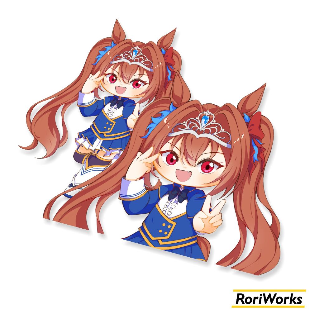 สติ๊กเกอร์ Kiss cut - Daiwa Scarlet (จิบิ) | อุมามัสเมะ