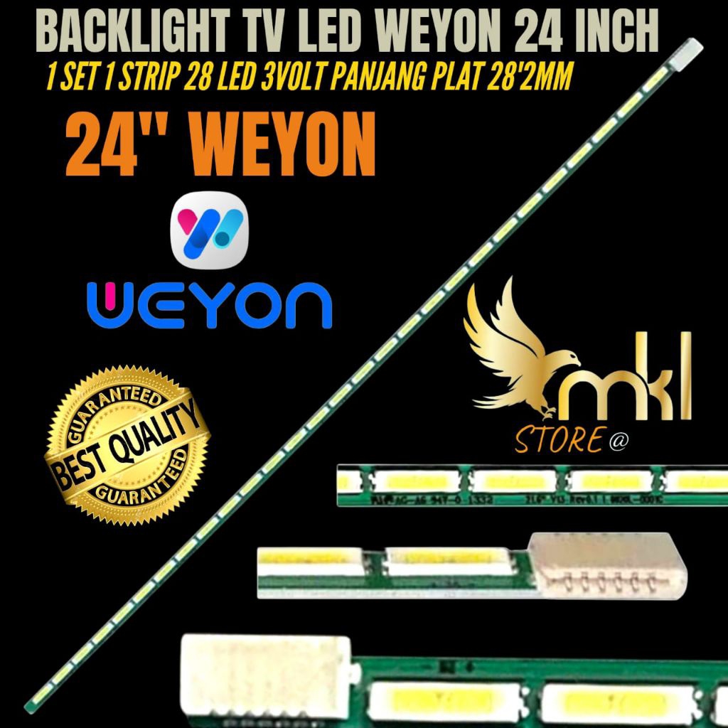 WEYON 24 INCH LED TV BACKLIGHT 28 LED 3VOL ต่อ STRIP