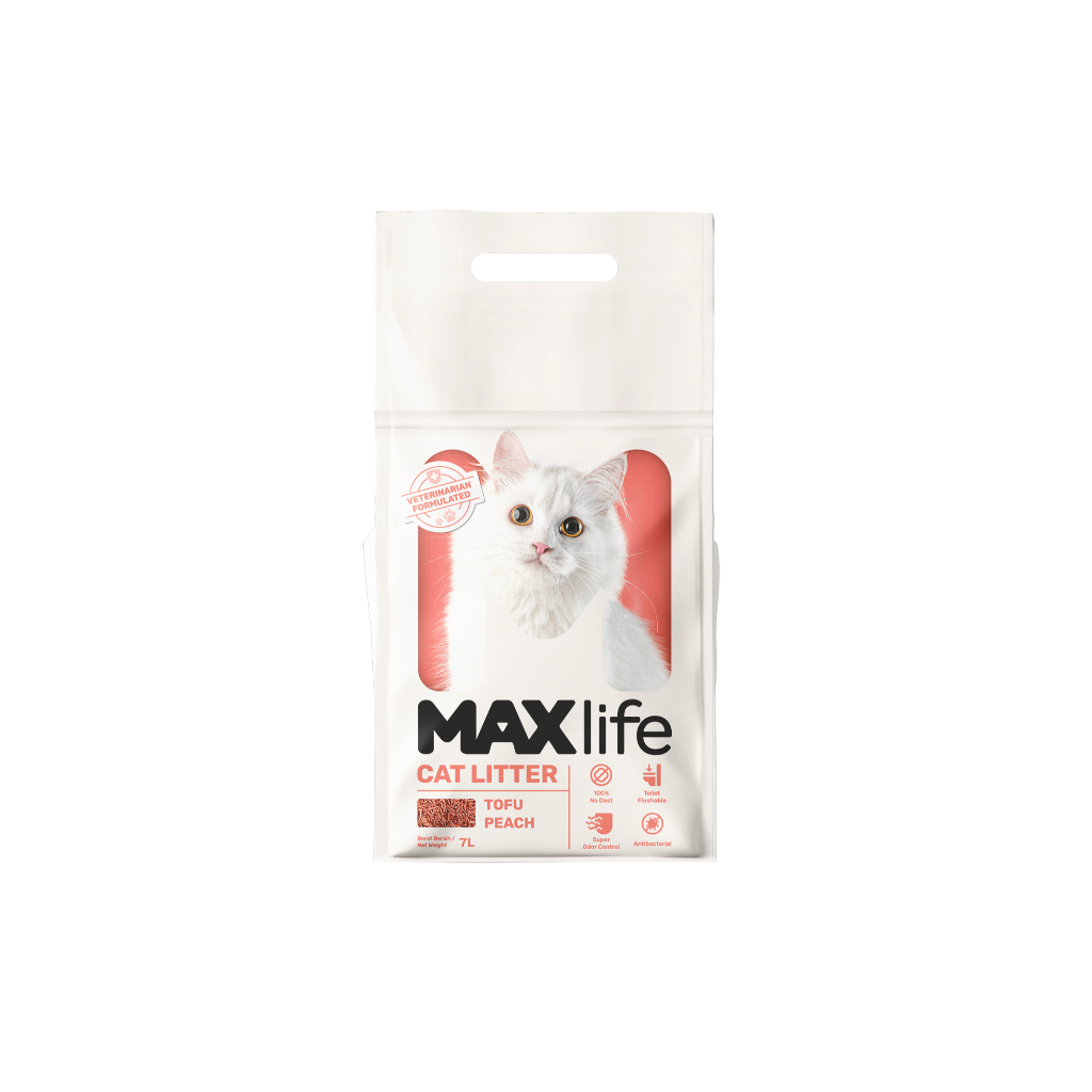 MAXlife Cat Litter Tofu Peach 7L / Maxlife Tofu