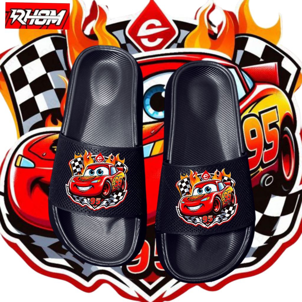 CARS MCQUEEN รองเท้าแตะเด็กตัวละคร Size 26 - 40 เด็กชายและเด็กหญิง / รองเท้าแตะ McQueen
