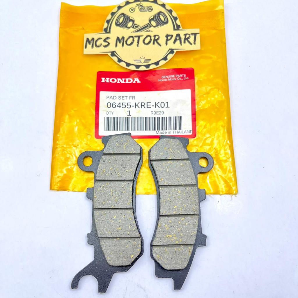 ผ้าดิสเบรคหน้า Pad Set FR 06455-KRE-K01 PCX 150 NEW non ABS, ADV 150 Original Honda Thailand