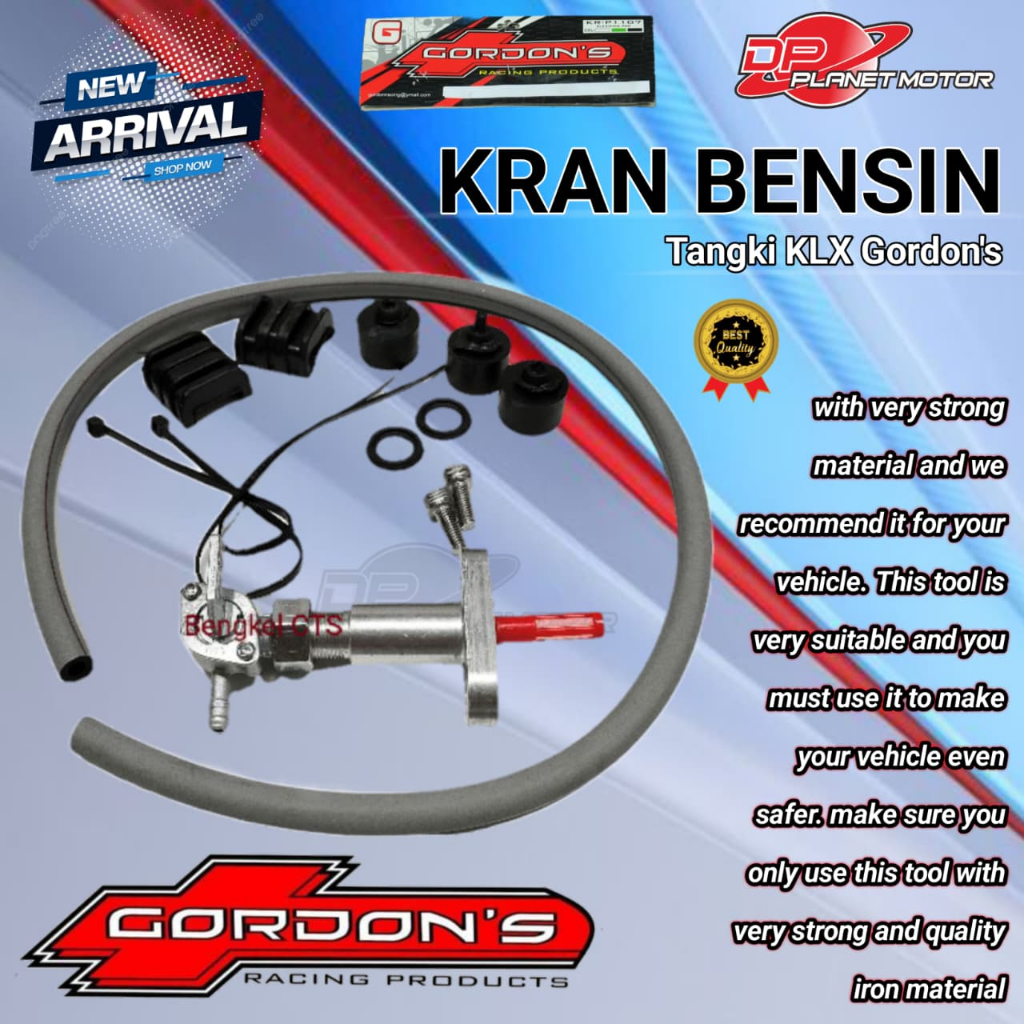 KLX Gordon วาล์วถังน้ํามันเชื้อเพลิง Gordon ก๊อกน้ํามันเบนซิน