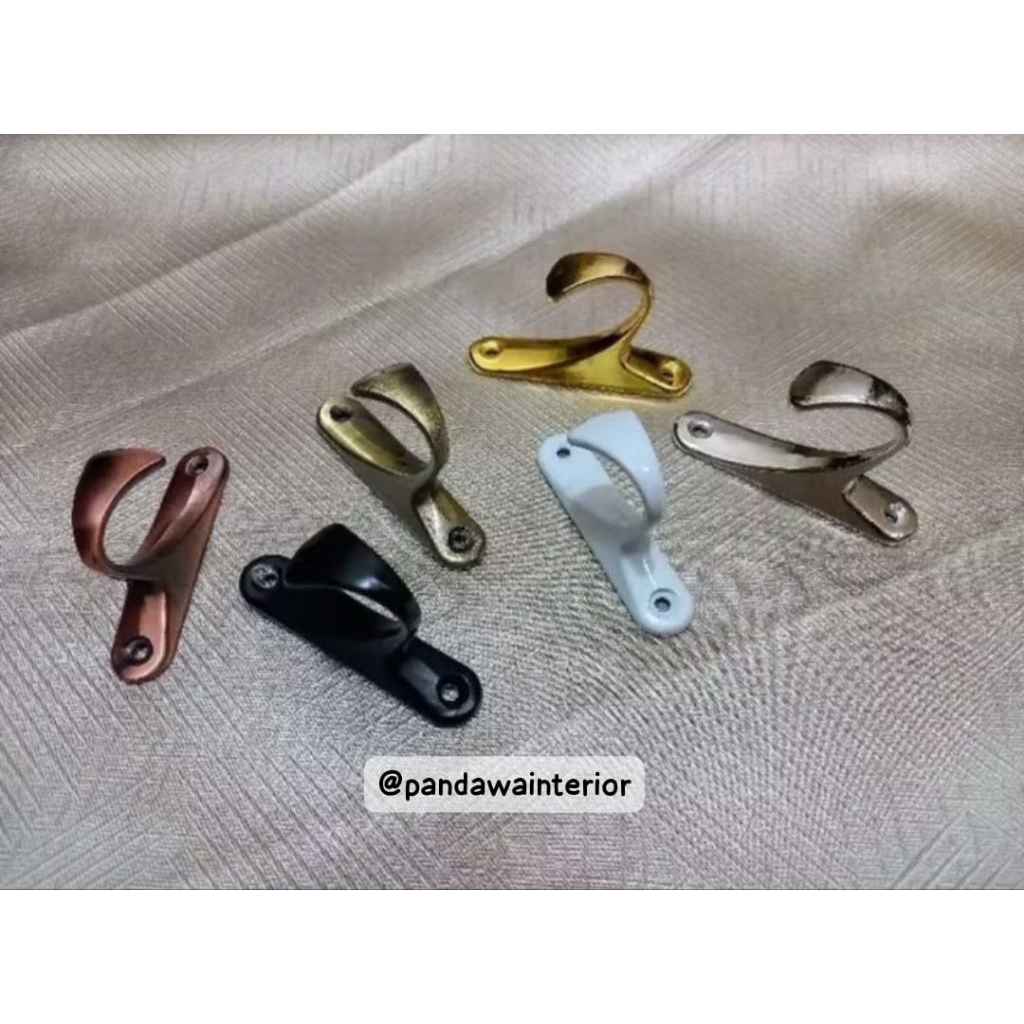 Comma Hook Curtain Rope Hook ตะขอเหล็ก ตะขอแข็งแรง 1 ชิ้น
