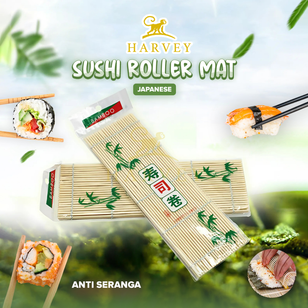 Bamboo SUSHI MAT / Makisu Makizushi Rice Rolling Tool / Bamboo Mat / Sushi Roller Mat / Rollermat