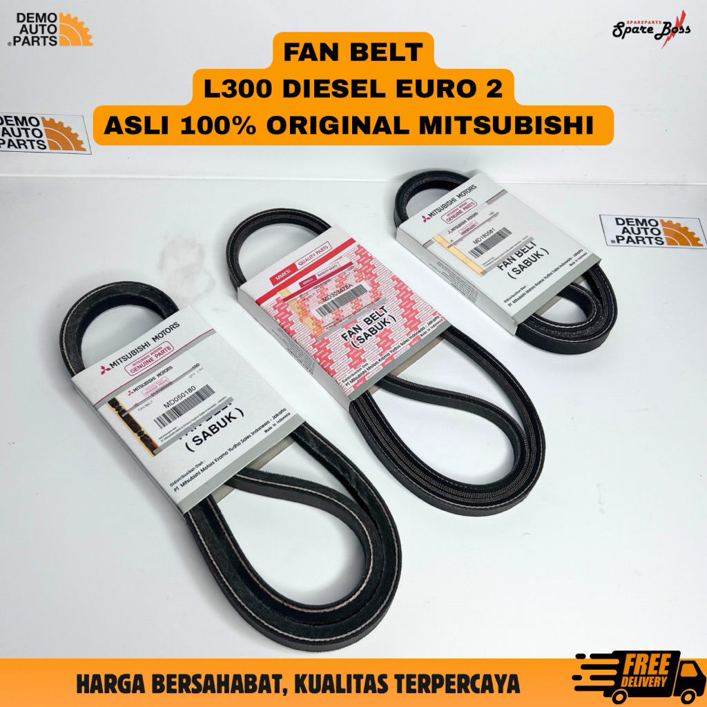 FAN BELT L300 DIESEL ORIGINAL FAN BELT ALTERNATOR FAN BELT POWER STEERING FAN BELT L300 DIESEL EURO 