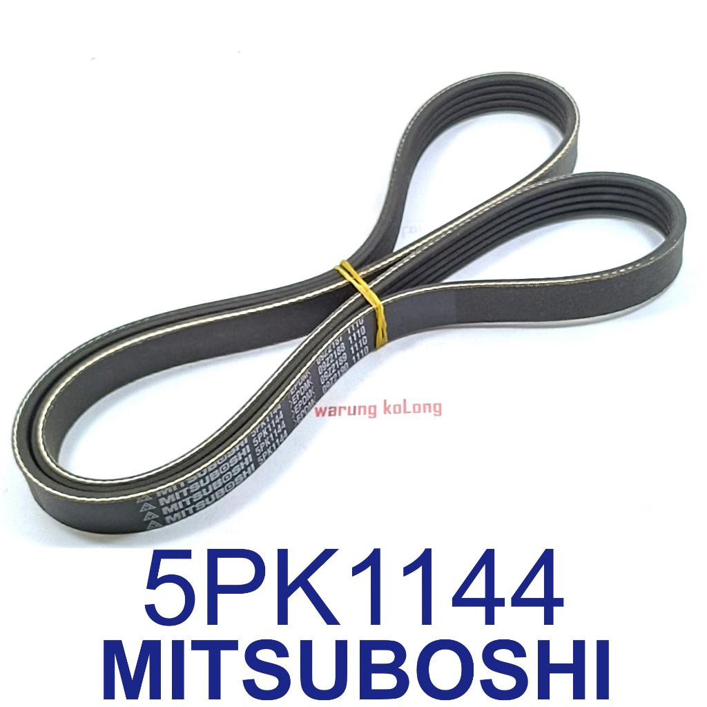 สายพานยาง 5pk1144 Jazz new RS IDSI VTEC GD3 City GD8 Mitsuboshi สายพานพัดลม Rib 5 PK 1144 HONDA พัดล