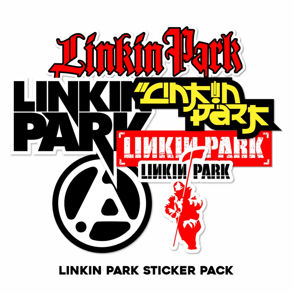 LINKIN PARK STICKER PACK PREMIUM GLOSSY VINYL BAND STICKER ANTI-SCRATCH WATERPROOF KISSCUT PATTERN