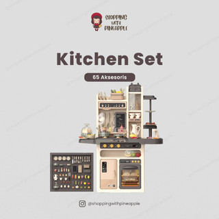 SWP - Mainan Anak Kitchen Set Anak Modern / Set Dapur Edukasi Masak Masakan / Mainan Alat Masakan Dapur / Kitchen Cook / Supermarket Home