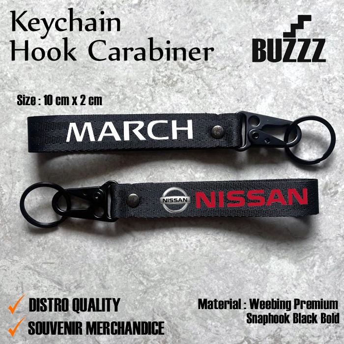 GANTUNGAN NISSAN MARCH KEYCHAIN - MARCH KEYCHAIN - NISSAN MARCH CARABINER - NISSAN NISMO KEYCHAIN