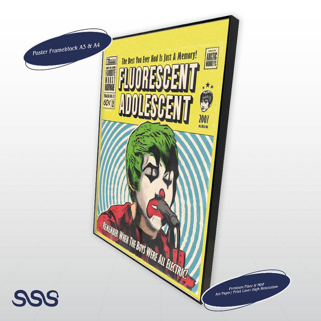 ARCTIC MONKEYS POSTER / AESTHETIC POSTER / FRAMEBLOCK POSTER 555