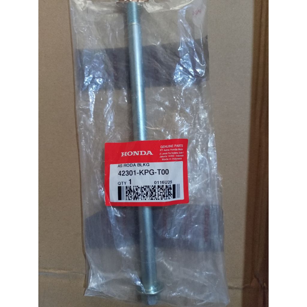 42301-KPG-T00 เพลาล้อหลัง New Supra X 125 FI หมวกกันน็อค In Blade 125 FI Star Rim. อาห์ม ต้นฉบับ