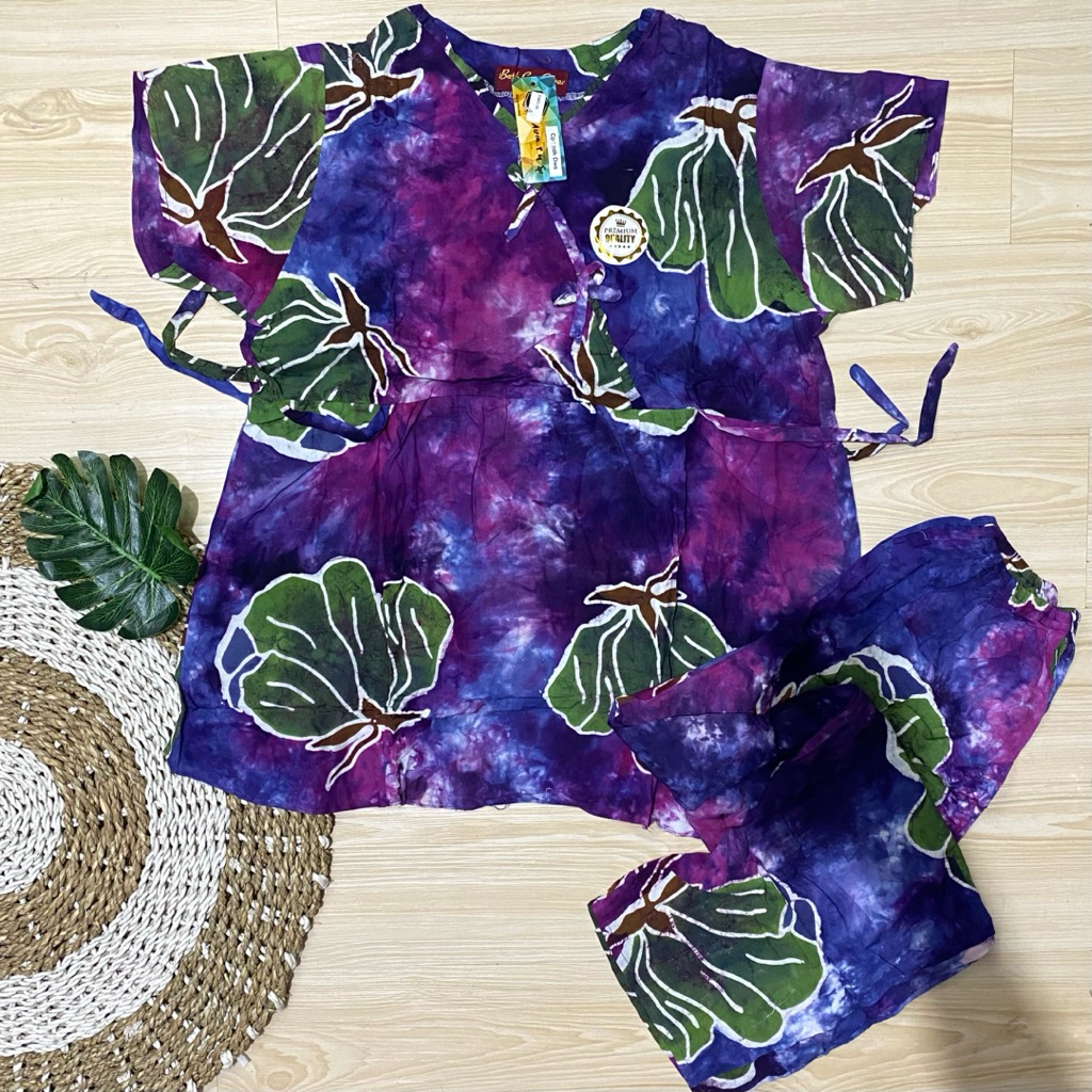 (DWS 05) CP Batik Copar Dws airin คอปกแขนสั้น (Super Premium)