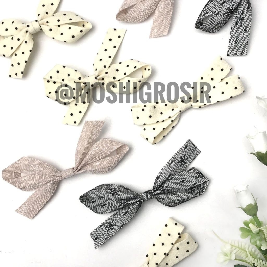 1PC - LACE RIBBON APPLICATION/ DOT RIBBON/ BOW LACE/DOTIE