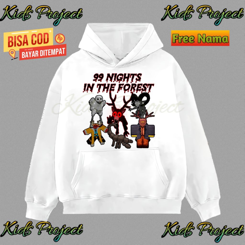 99 คืนในป่า Roblox เสื้อฮู้ดเด็กใหม่