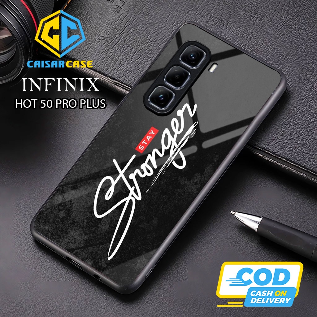 เคส Infinix Hot 50 Pro Plus - Infinix Hot 50 Pro Plus Glass Softcase - เคส Infinix Hot 50 Pro Plus -