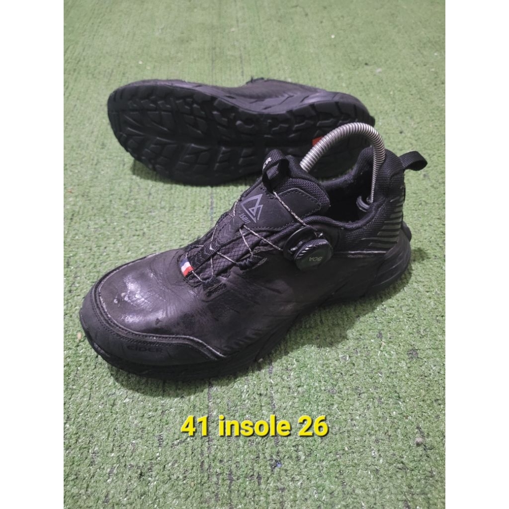 S41 eider รองเท้ากลางแจ้งสีดําเต็มรูปแบบ