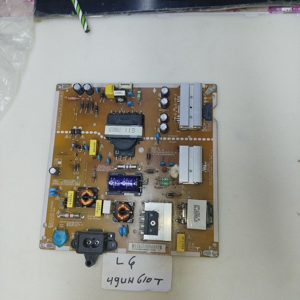 แหล่งจ่ายไฟทีวี LG 49UH610T ดั้งเดิม