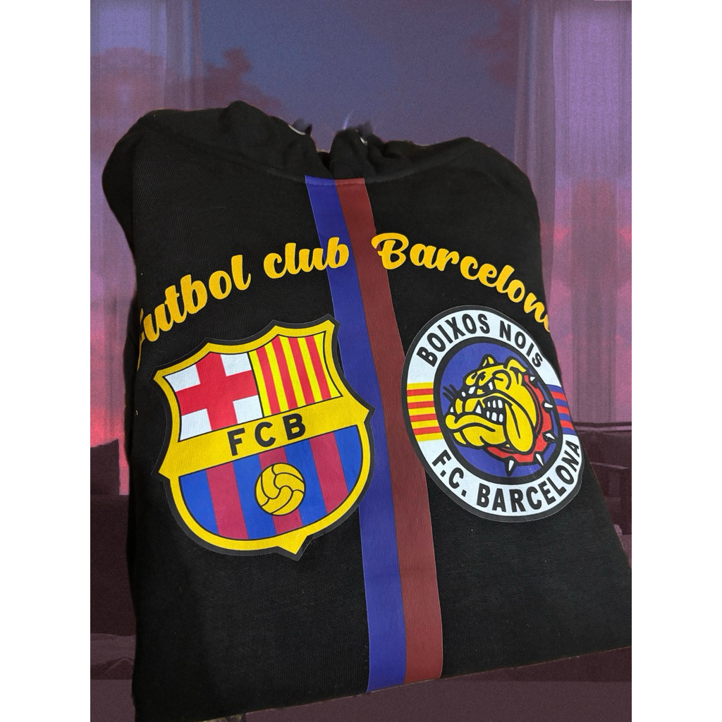 เสื้อกันหนาว เสื้อฮู้ด Boixos Nois FC Barcelona Black Barca