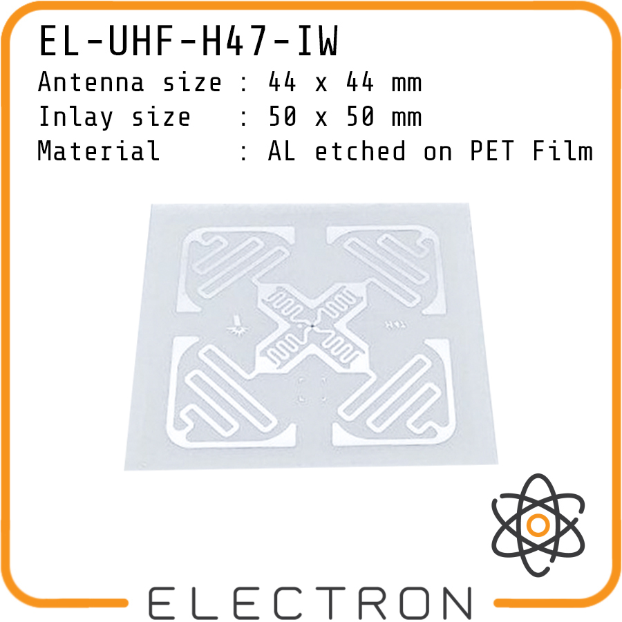 EL-UHF-H47-IW แท็กเปียก Inlay Impinj Monza 4 ISO 18000-6C EPC สติกเกอร์