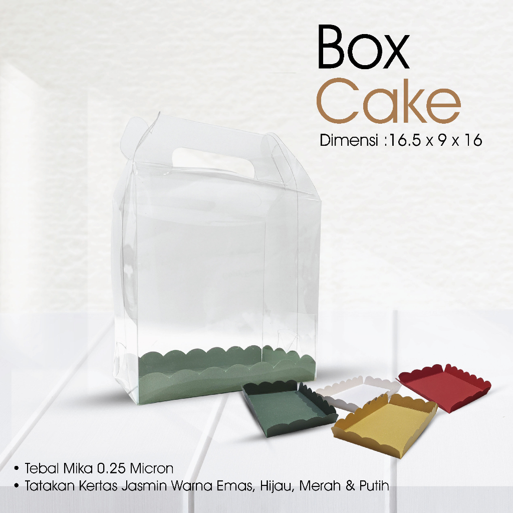 Mika Gabble Box Bag for Cake / Food Size 16.5 x 9 x 16 ซม