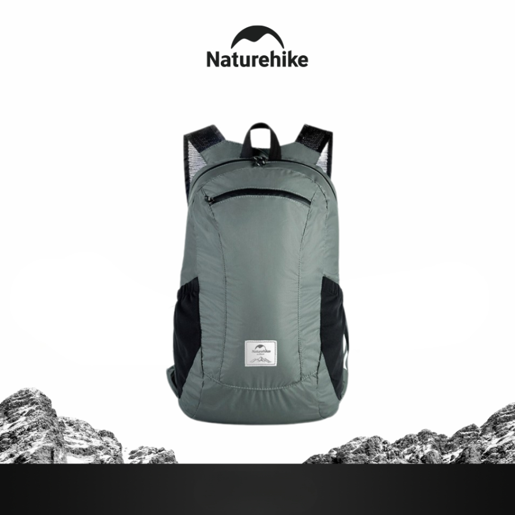 Naturehike กระเป๋าเดินป่าพับได้ 18L 22L 25L 30L กันน้ํากลางแจ้ง NH17A012-B กระเป๋าพับได้ Ultralight 