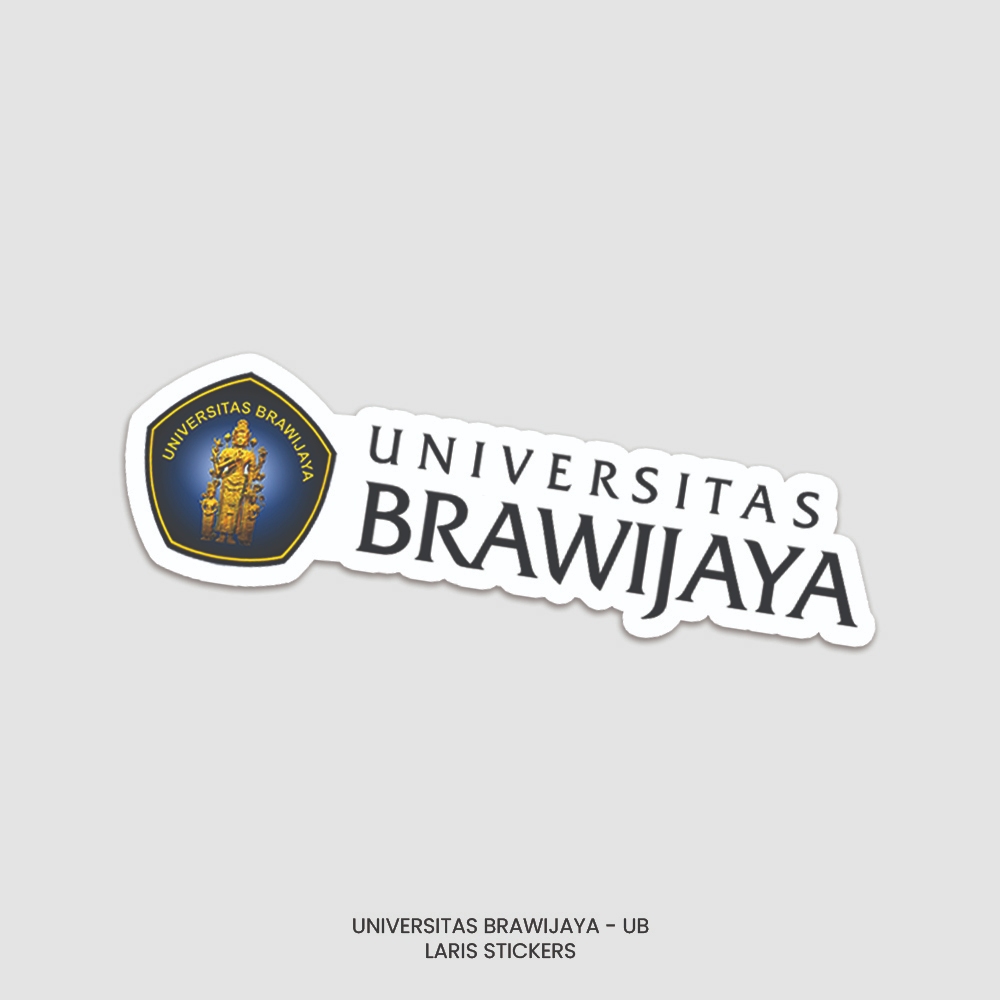 Brawijaya UB University Sticker With Text