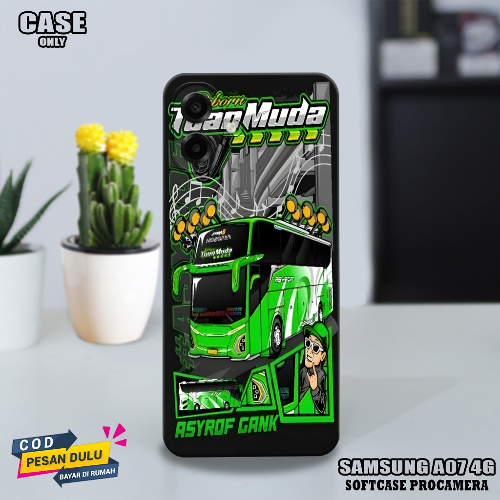 เคส HP Samsung A07 4G (bus telolet) Samsung A07 4G cellphone - เคสมือถือ-เคสล่าสุด-เคส-เคสอ่อน-เคสอ่