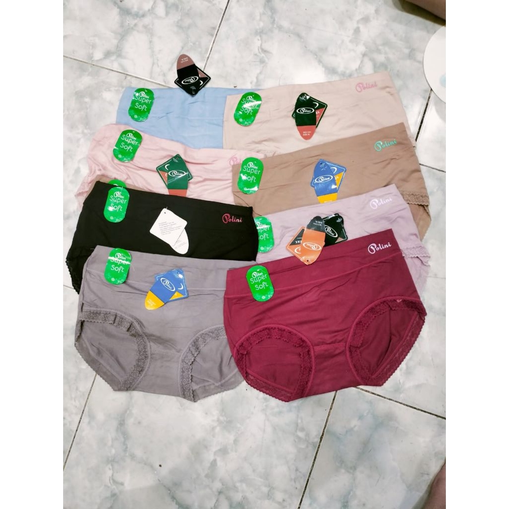 (3-6 ชิ้น) KARUN SUPER SOFT POLINI 1264 WOMENS LACE UNDERWEAR GOOD QUALITY GIRLS CD