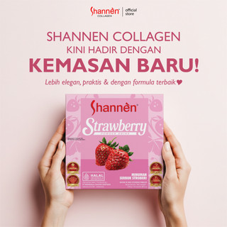 Shannen Collagen Drink | Collagen Tripeptide & L Glutathione From Japan Untuk Mencerahkan Kulit 10 Sachet