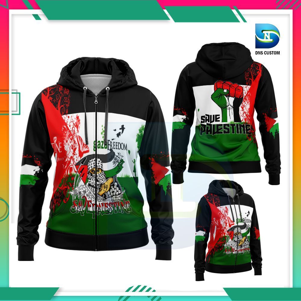 บันทึก Palestine Hoodie Palestine Flag Unisex Custom