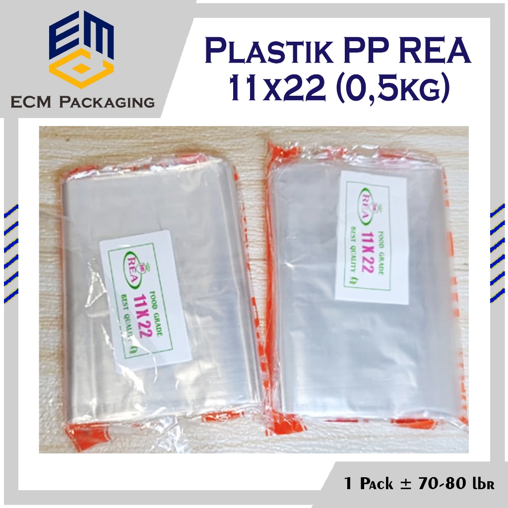 พลาสติก PP REA 11X22 1/2KG | ทินเนอร์พลาสติกใส 11 X 21 (0.5 KG)