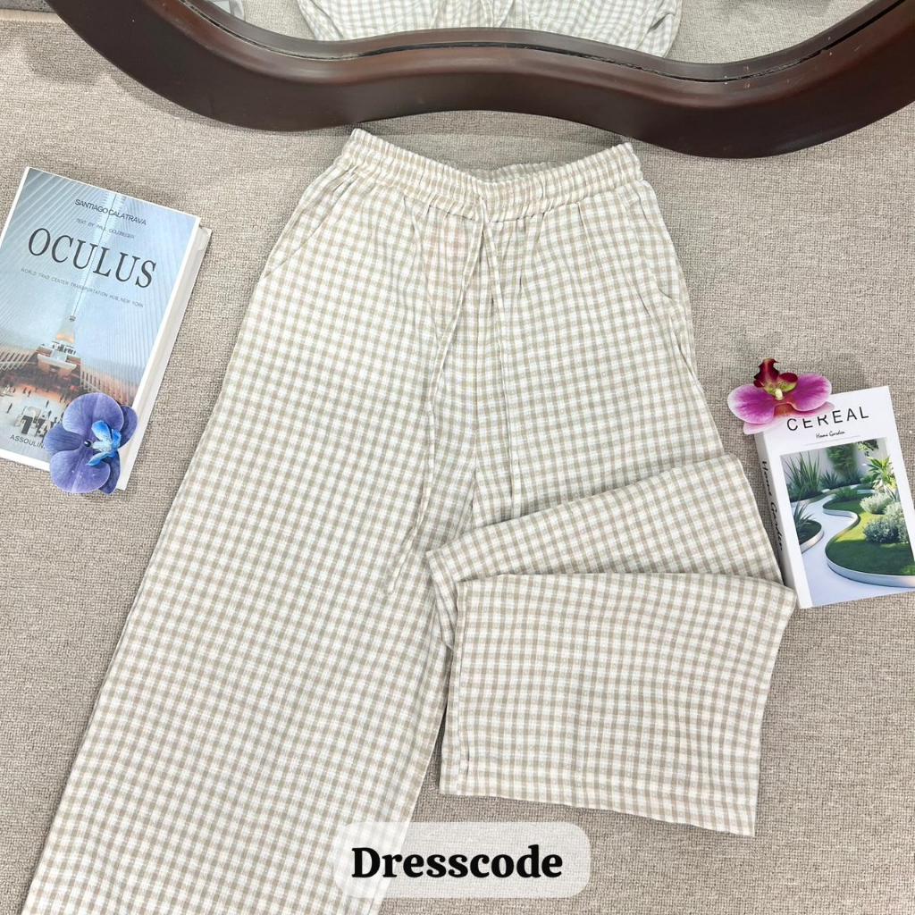 กระแสตรง-2705|Lilly Pants กางเกงชั้นในลายสก๊อตเอวสูง