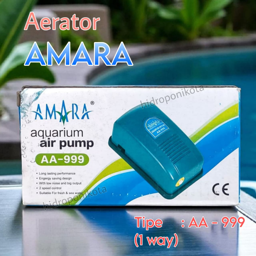 MESIN AMARA Aerator ประเภท AA999 1 วิธี - เครื่องเติมอากาศตู้ปลา