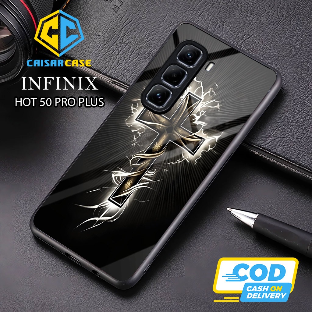 เคส Infinix Hot 50 Pro Plus - เคส Infinix Hot 50 Pro Plus Glass Softcase - เคส Infinix Hot 50 Pro Pl