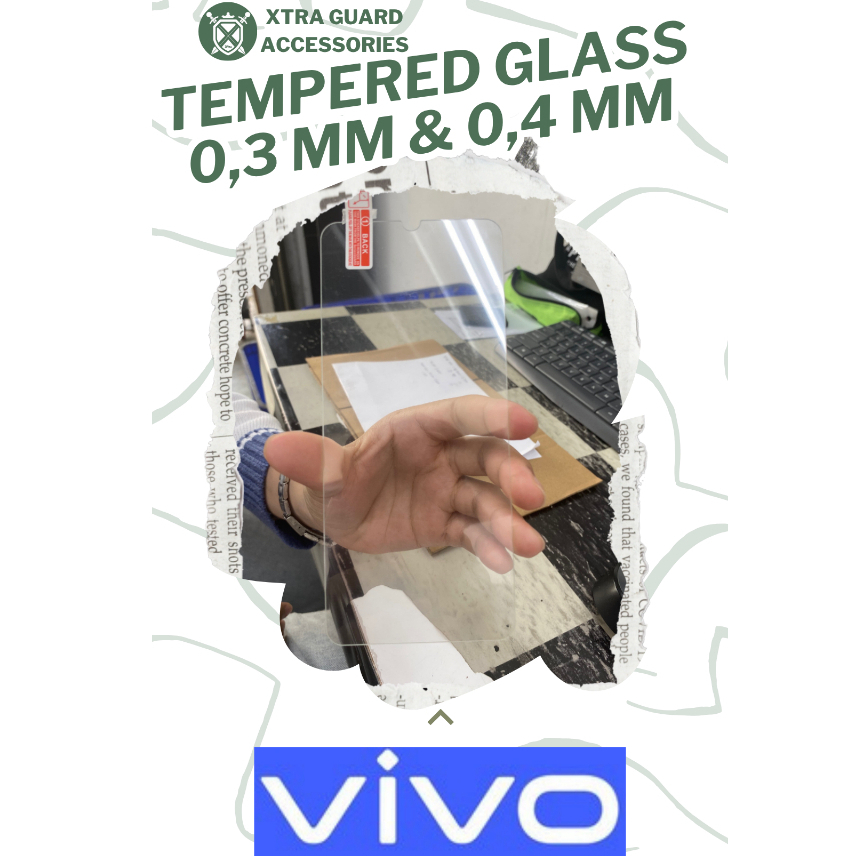 กระจกนิรภัยใส 0.3 มม. พิมพ์ วิฟ