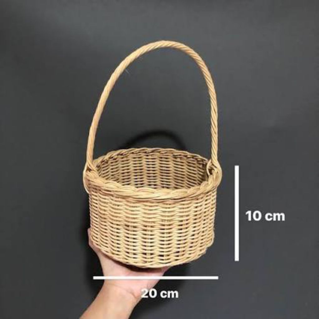 ตะกร้า RATTAN ขนาดใหญ่ 20X20X10CM
