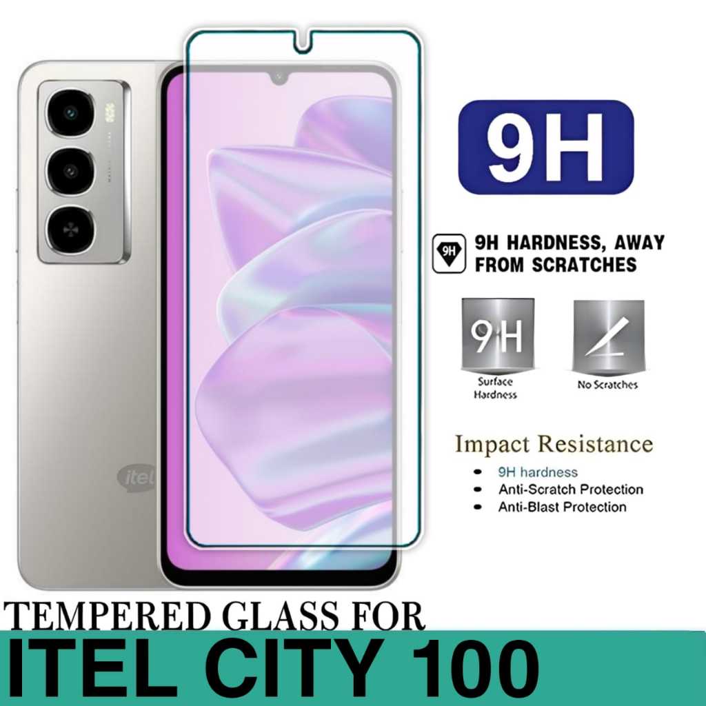 CLEAR TEMPERED GLASS ITEL CITY 100 / A90 / POWER 70 / ZENO 10 / ZENO 20 / COLOR PRO / VISION 1 PRO /