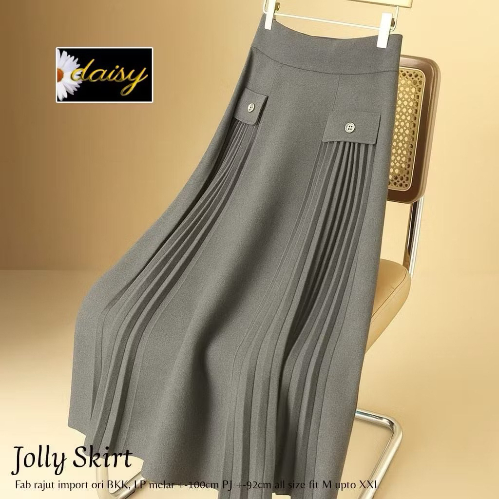 NO CANCEL• Jolly Skirt • กระโปรงผ้าถักเนื้อละเอียด