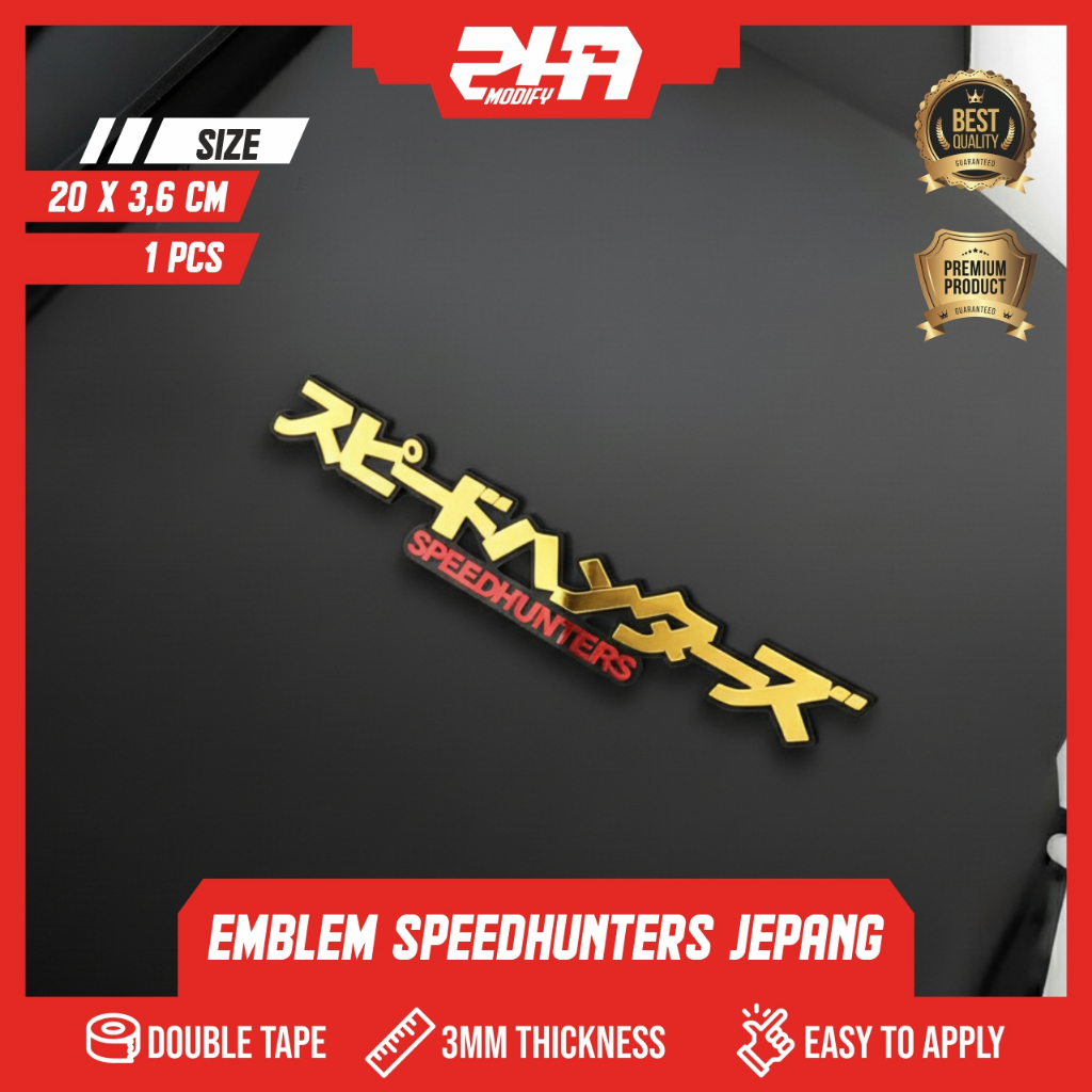 SPEEDHUNTER 3D ACRYLIC MOTORCYCLE EMBLEM SPEEDHUNTER โลโก้ RAISED EMBLEM SPEED HUNTER EMBLEM ANTI-FADE MOTORCYCLE EMBLEM รถ EMBLEM