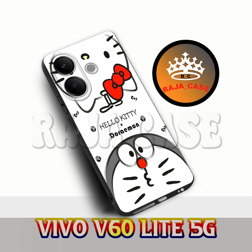 HP Rc26/VIVO V60 LITE 5G เคสยาง - Doraemon Motif - เคสโทรศัพท์มือถือ VIVO V60 LITE 5G - เคส VIVO V60