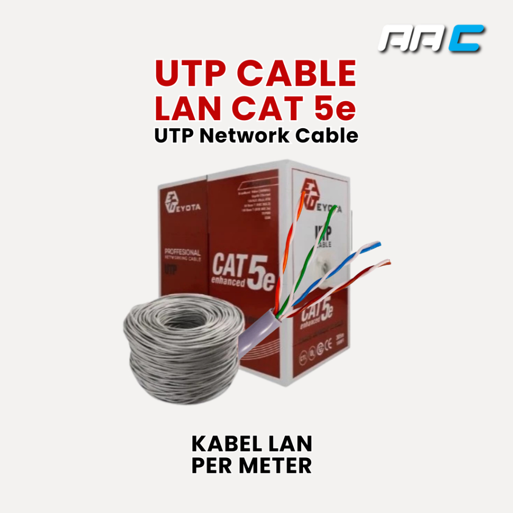 สาย LAN CAT 5E / UTP CAT 5E ต่อมิเตอร์