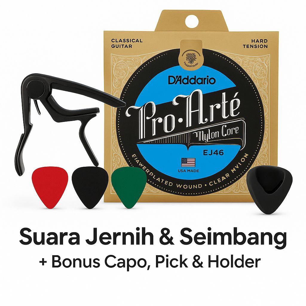 สายกีต้าร์คลาสสิก Pro Arte EJ46 – เสียงใส |โบนัส คาโป้ & ปิ๊ก