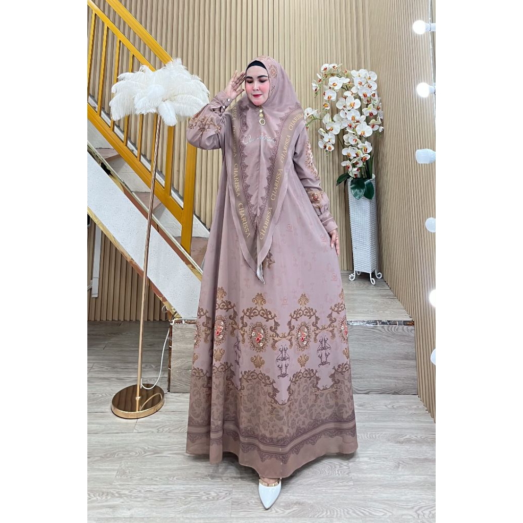 Modern Syari Gamis Farahana Series By Charissa Syari / Modern Syari Gamis / Luxurious Syari Gamis / 