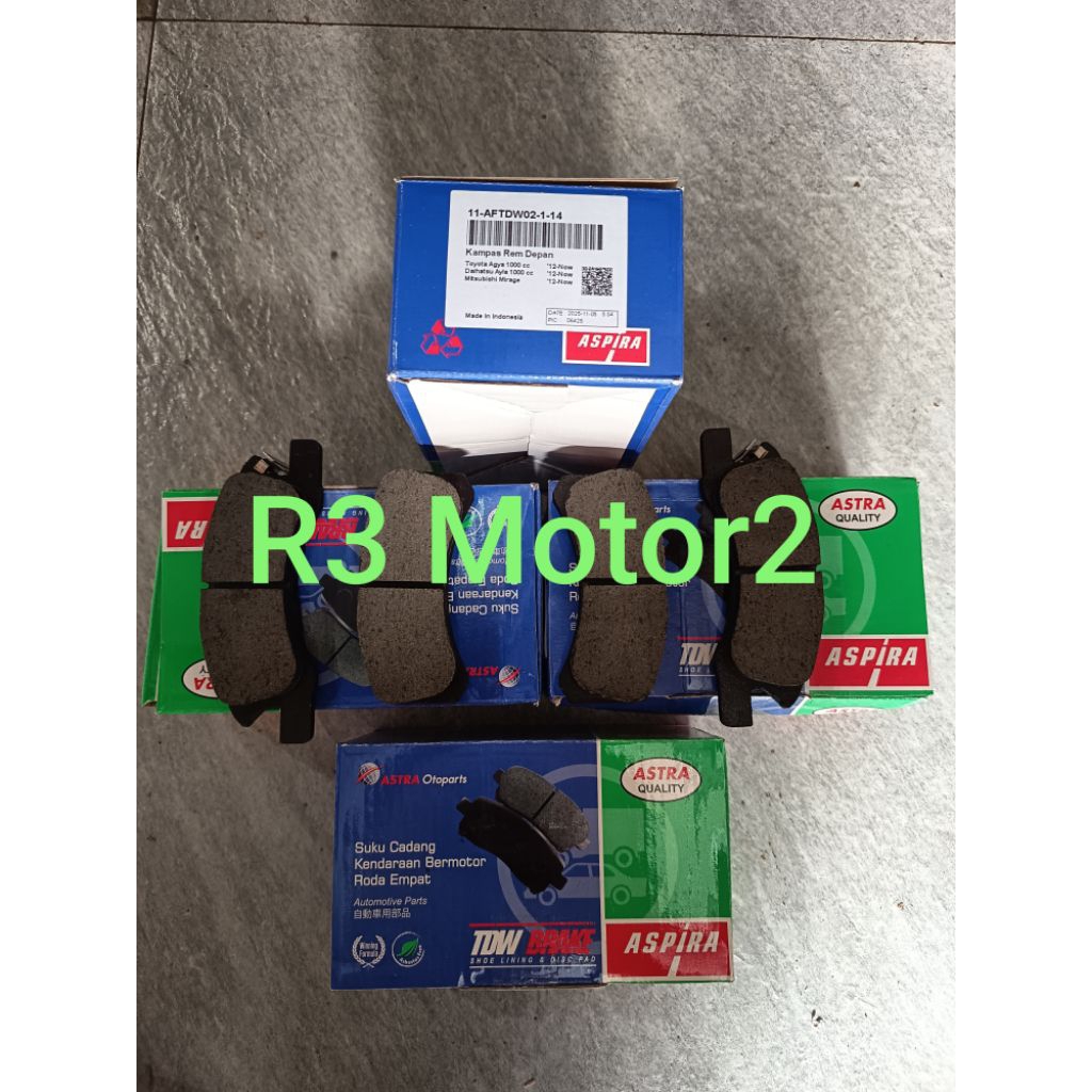 ASPIRA TDW 11-AFTDW02-1-14 แผ่นดิสก์เบรคสําหรับ AGYA, AYLA (MT 1.0) 14-ON, MITSUBISHI MIRAGE Origina