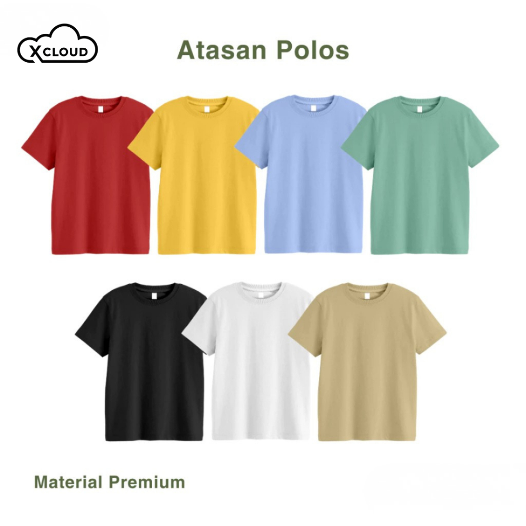 Xcloud Plain เสื้อยืดเด็ก Series เสื้อผ้าเด็กชายและเด็กหญิงเสื้อเด็กอายุ 1 - 12 ปี
