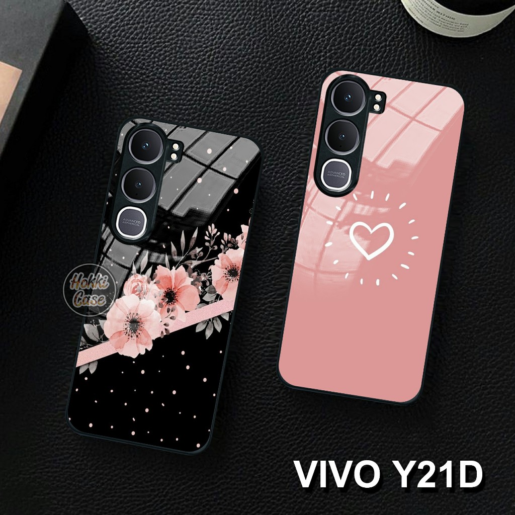 HP ล่าสุด Vivo Y21D Softcase - เคสกระจก Vivo Y21D - เคส Vivo Y21D - ซิลิโคนสําหรับ Vivo Y21D - เคสโท