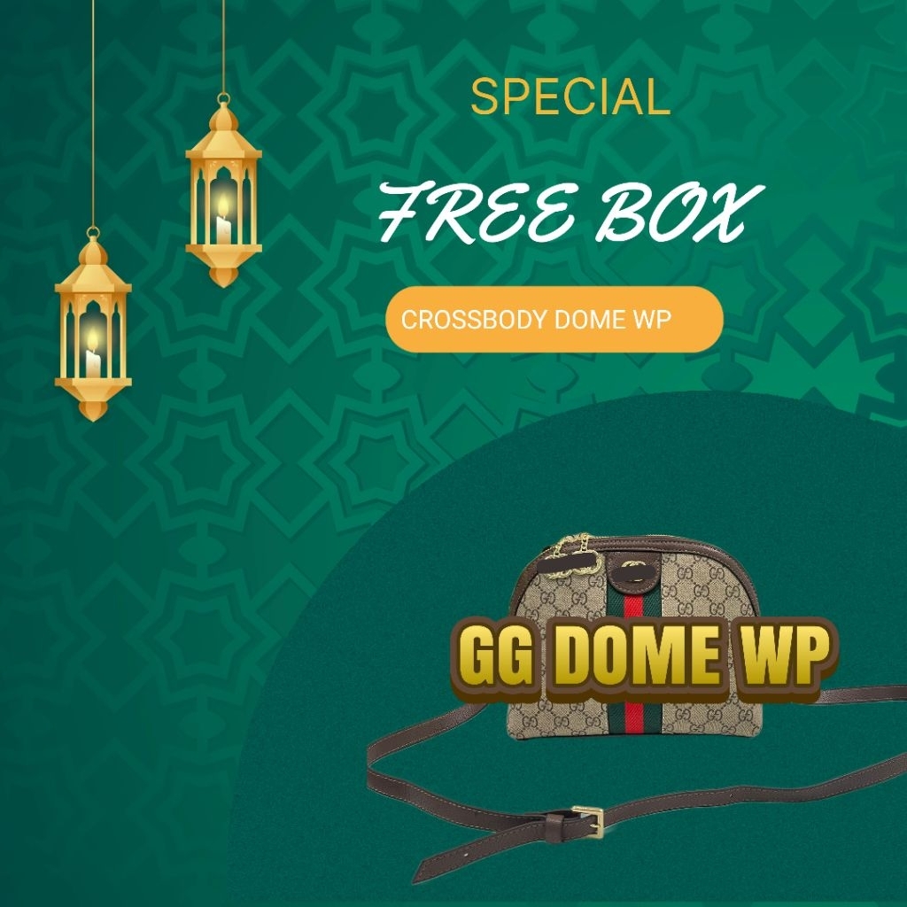 Via2685 l กระเป๋าสะพาย Dome กันน้ําแอปริคอท combi แถมกล่อง (ข้างน้ําเงิน)