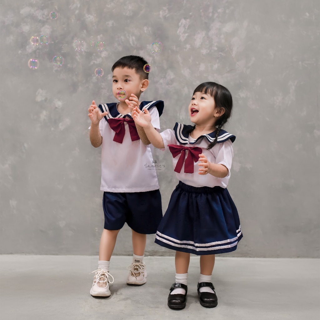 SAOIRSES Sailormoon - ชุดชุดนักเรียนสําหรับเด็กญี่ปุ่นสําหรับ PAUD/TK สั้นสําหรับเด็กหญิงและเด็กชาย 1-8 ปี