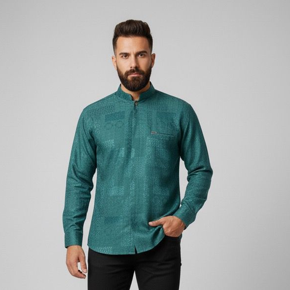 KAMEJA เสื้อเชิ้ตผู้ชาย Koko พร้อมงานปัก Jaguar แบบละเอียดสุดหรู